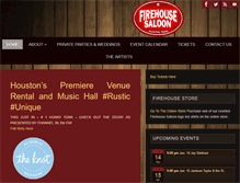 Tablet Screenshot of firehousesaloon.com